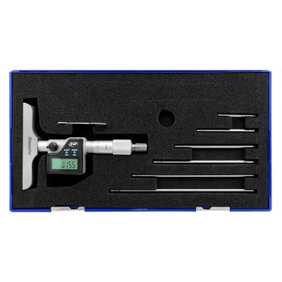 Digital depth micrometer 0-150 mm incl. 6 pcs extension